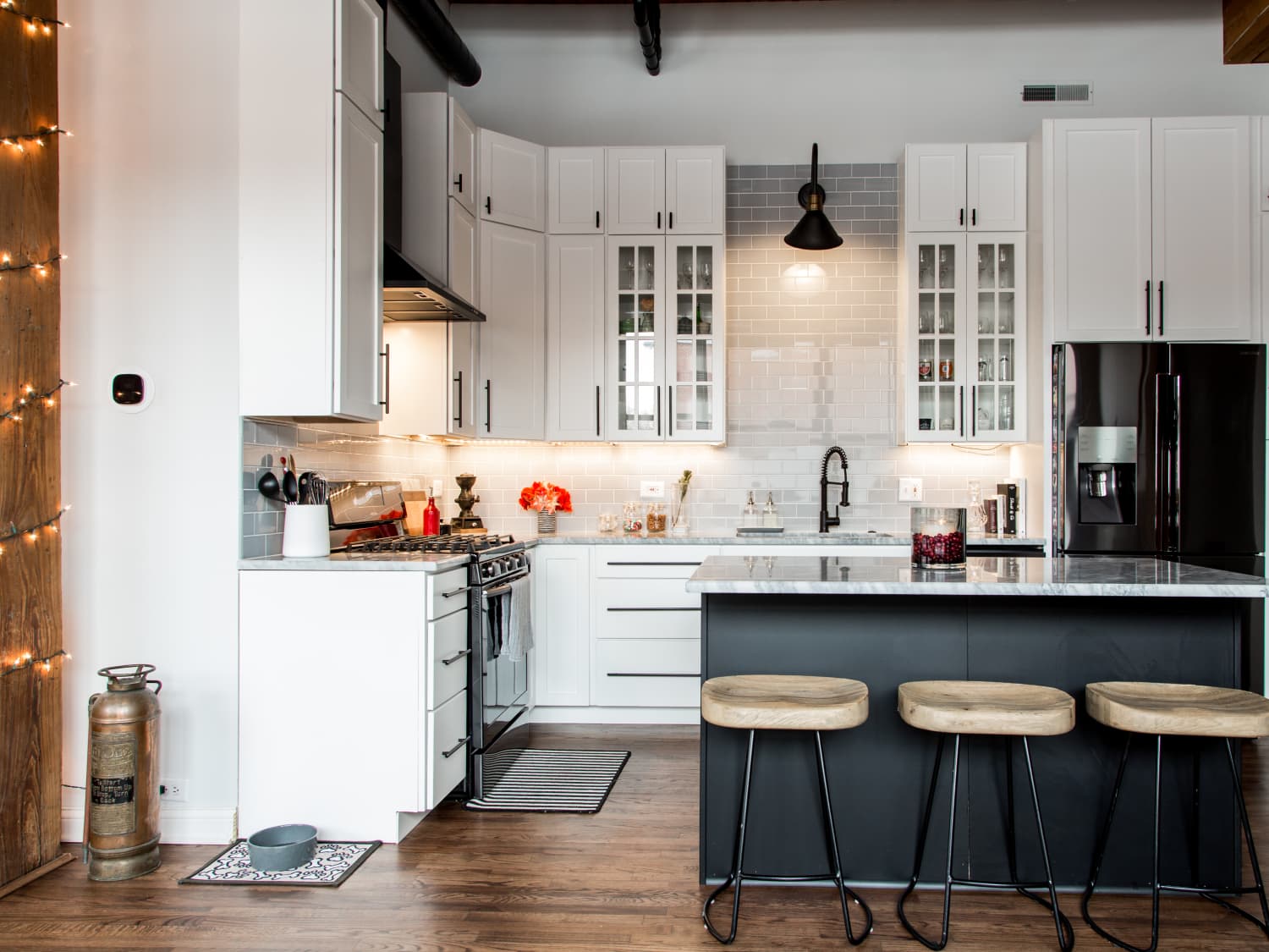 Black online stainless appliances